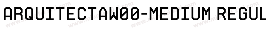 ArquitectaW00-Medium Regular字体转换